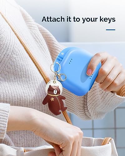 JMU Retainer Case with Vent Holes, Orthodontic Retainer Case Mouth Guard Case with Tight Snap Closure, Light Blue