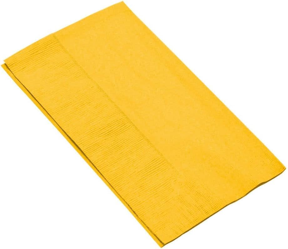 Yellow Dinner Napkins | 2-Ply | 15" x 17" | 100/Pack