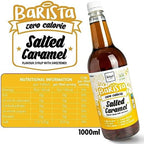 Skinny Food Co Salted Caramel Syrup Zero Calorie 35 Fl Oz - Sugar Free Coffee Syrups For Tea, Hot Chocolate, Fruit, Baking, Protein Drinks - Vegan-Friendly, Gluten-Free & Fat-Free - Syrups For Coffee Drinks