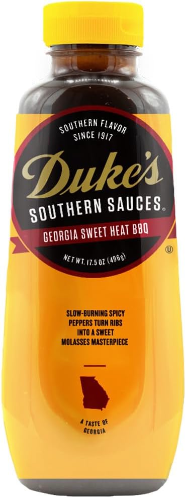 Duke’s Georgia Sweet Heat Southern Sauce - Molasses & Spicy Pepper Blend, 17.5 Ounce (Pack of 1)