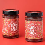 GOOD GOOD No Added Sugar Fruit Jam Variety Pack of 4 - Keto Friendly Jelly - Strawberry, Blueberry, Raspberry and Cherry Jam - Low Carb, Low-Calorie and Vegan - 12oz / 330g Jars