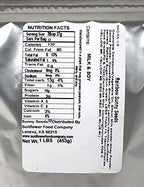 Chocolate Covered Sunflower Seeds - Multicolored Candy Coated Treats - Rainbow Sunny Seeds - Sweet and Crunchy Topping - 1 LB Resealable Bag
