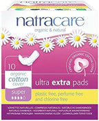 Natracare Ultra Extra Pads w/wings - Super - 10 Count