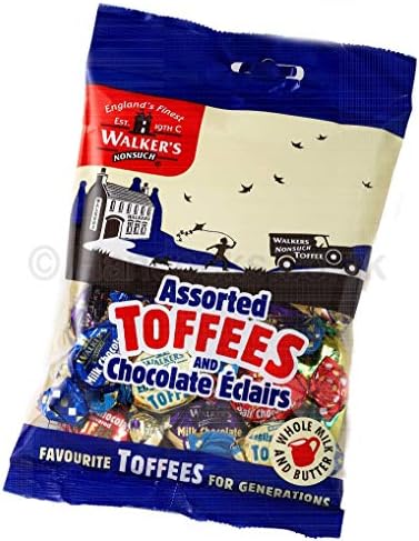 Walker's Nonsuch Assorted Toffees & Eclairs Bag 150g