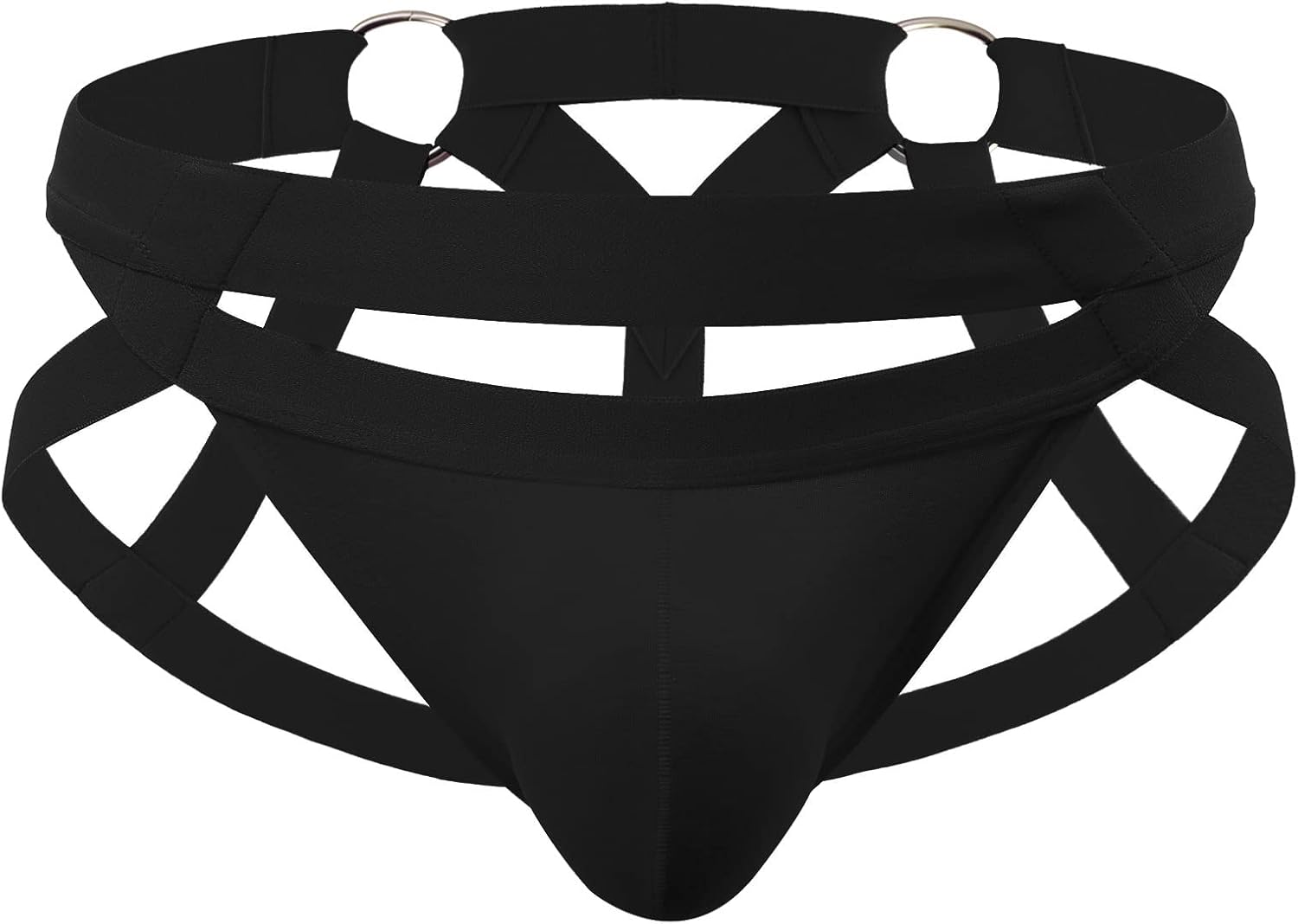 Mens Jockstrap Underwear Low Waist Mesh Breathable Athletic Supporter Jock Straps Spandex Hollow Hot Male Underpants