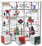 English Tea Shop Organic White Ornaments Advent Calendar Puzzle 25 Loose Leaf Tea Pyramid Bags