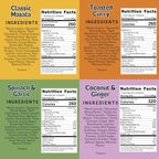 Aahana’s Sprouted Power Bowl Variety Pack - Gluten-Free, Plant-Based Instant Meal with Sprouted Lentils- 18g Protein, 12-14g High Fiber, Vegan, Non-GMO, Kosher - Just Add Water (4 Pack)