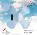 Not Just A Patch Air X-Mini Adhesive Patch for Freestyle Libre 2 (20 Pack) – Water-Resistant, Breathable Sensor Covers – 14-Day Hold CGM Glucose Monitor Patches – Thin, Strong & Light – Blue