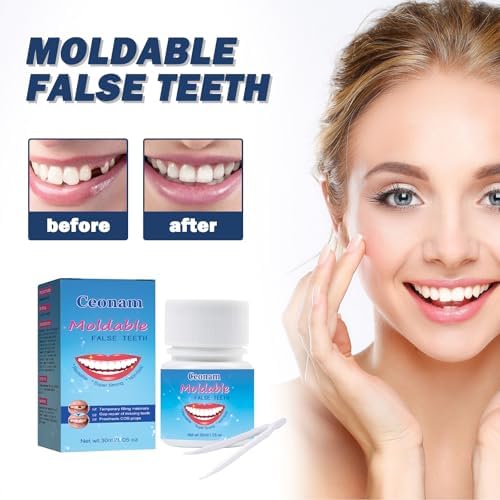 30 ml Tooth Repair Kit, Temporary Teeth Replacement Kit - Moldable Thermal Fitting Beads for Filling Fix Missing and Broken Tooth or Adhesive Denture Fake Teeth