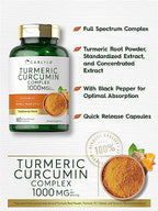 Carlyle Turmeric Curcumin with Black Pepper | 180 Capsules | Turmeric Complex Supplement | Non-GMO, Gluten Free