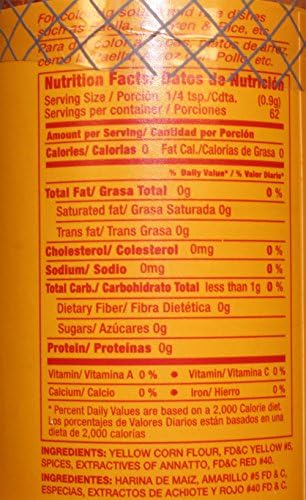 Badia Yellow Coloring Bottle, 1.75oz ( 3 Packs)