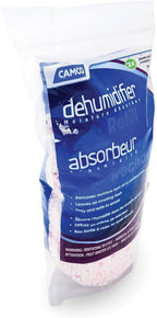 Camco 44284 Moisture Absorber Refill - Resealable Bag, Absorbs Up to 3X Its Weight in Water, Reduces Moisture and Humidity in Offices, Closets, Bathrooms, Kitchens, Boats, RVs and More - 42 oz