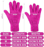 Geyoga 12 Pairs Microfiber Dusting Gloves Household Dusting Cleaning Glove Washable Plant Dusting Mittens