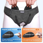 Hernia Belt for Double Inguinal, Hernia Support Truss for Men and Women, Pain Relief Recovery Adjustable Strap with 2 Removable Medical Compression Pads (Large)