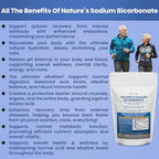 Nature’s Sodium Bicarbonate Organic Use Aluminum Free Baking Soda. No Chemical Pure Baking Soda Powder For Health & Wellness. Sodium Bicarbonate 1lb