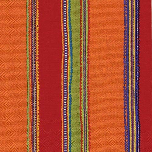 Ideal Home Range 20-Count 3-Ply Paper Cocktail Napkins, Red Habanera, 5 x 5 inches