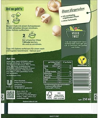 Knorr Feinschmecker Jäger (hunter sauce) Sauce (3 Pc.)