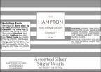 Silver Sprinkles Pearl Sugar 4.58 oz, Silver Pearls For Cake Decorating