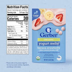 Gerber Baby Snacks Organic Yogurt Melts, Banana & Strawberry, 1 Ounce (Pack of 7)
