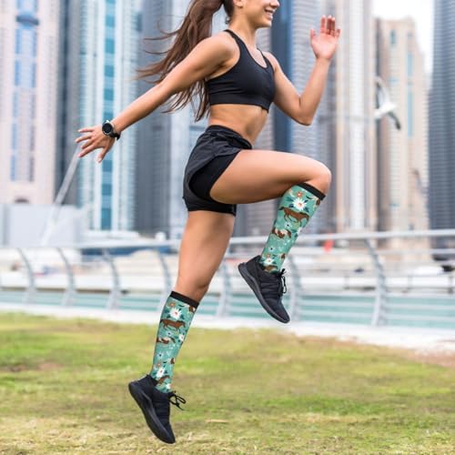 Compression Socks For Women & Men 15-20 Mmhg, Best For Running, Nursing, Hiking, Flight&Travel