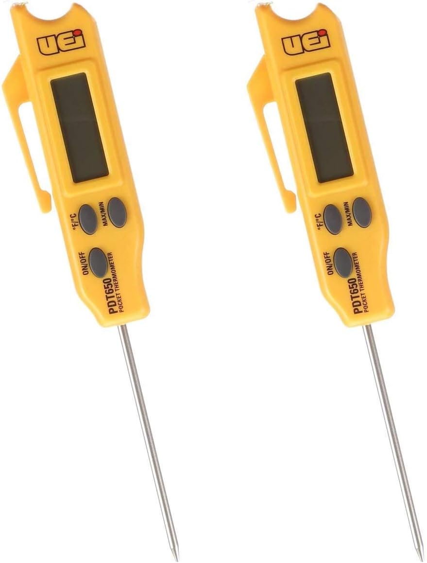 UEi Test Instruments PDT650 Folding Pocket Digital Thermometer,Yellow (2)
