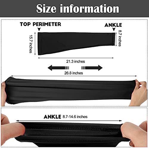 Skylety Leg Sleeves Compression Long Knee Sleeve UV Protect for Men Women Sport Basketball Football