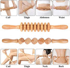 Wood Therapy Massage Tools 5-in-1 Lymphatic Drainage Massager Maderoterapia Kit Wooden Massager Body Sculpting Tools for Muscle Pain Relief, Anti-Cellulite, Body Contouring and Shaping