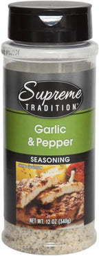 Generic Garlic & Pepper Seasoning, Supreme Tradition, 12 oz