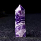 AITELEI Natural Healing Crystals Wands Large, 4.72"-5.11" Crystals Tower Single Point Healing Crystal 6 Faceted Reiki Chakra Stones Crystal Healing Prism for Meditation, Home Decor
