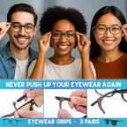 Anchor Glasses Straps - 3 Pack - Sunglasses Retainer Anti-Slip Glasses Grip Ear Hook Eyeglasses Anti-Slip Temple Tip Glasses Holder (Black)