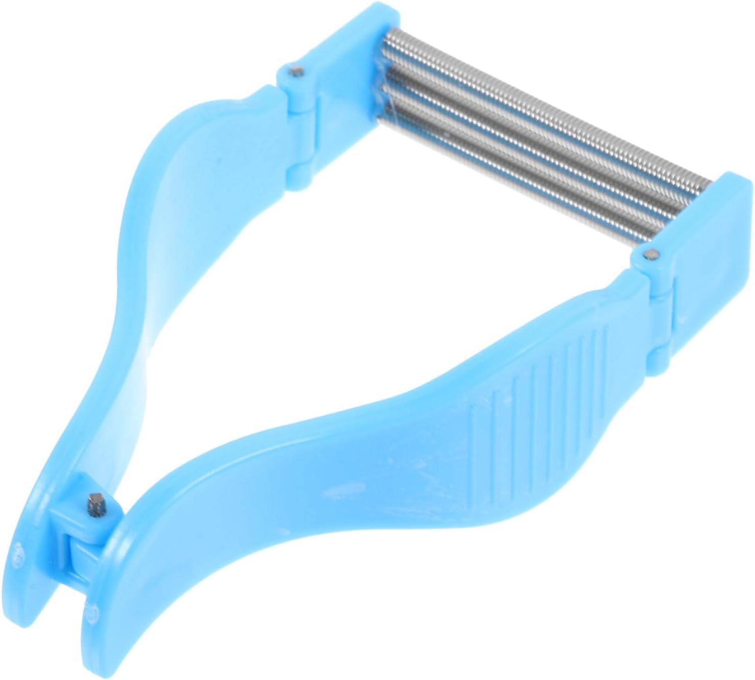 FOMIYES Face Hair Remover Spring Manual Epilator for Women Men, Stainless Steel Spring Hair Remover Threading Tool for Facial, Chin, Upper Lip, Mustache Blue