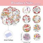 36pcs Edible Floral Happy Mother's Day Cupcake Toppers Wafer Paper Love Mom Cupcake Picks Edible Flower Mother’s Day Cake Toppers for Best Mom Mother's Day Theme Party Supplies