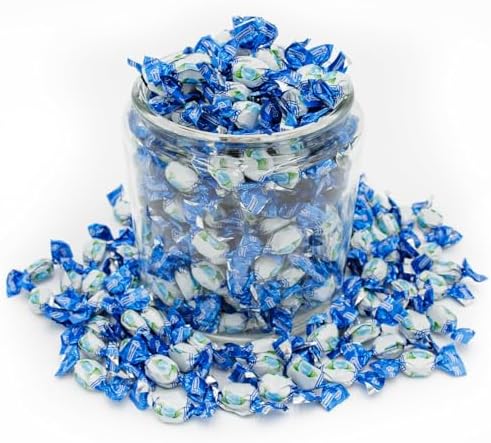 MINT DROPS Hard Candy, 2.2 lb Bulk Bag, Breath Freshening, 660 Individually Wrapped (2.2 Pounds, Mint Drops)