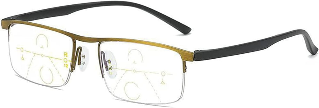 Far and Near Dual-Use Reading Glasses, 2025 New Sapphire High Hardness Anti-Blue Progressive Glasses