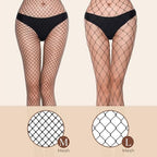 Fishnet Stockings for Women, High Waist Tights Fishnet Stockings, Black Thigh High Pantyhose, One Size Fit All