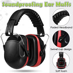 Yunsailing 4 Pcs Nrr 28db Noise Reduction Ear Protection Hearing Protection Muffs Foldable Headphones for Shooting