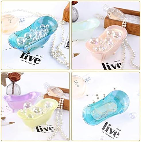 2pcs Tub Shaped Soap Dish Silicone Resin Molds for Epoxy Resin Soap Holder Mold Storage Box Resin Molds for Jewelry Making Beauty Egg Holder Casting Mould