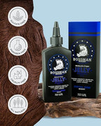 Bossman Jelly Beard Oil for Men & Beard Balm for Men Combo - Royal Oud Scent