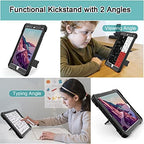 Case for iPad 6th/5th Generation (9.7 Inch, 2018/2017 Model),iPad Air 2 & 1st, iPad Pro 9.7 2016,Heavy Duty Shockproof Rugged Protective Case, Black