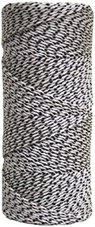 Kraft Tool BC352 Premium Professional Bonded Braided Masons Line with 500-Feet Tube, White/Black, One Size