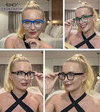 Eyekepper Reading Glasses for Women - Large Frame Ladies Readers - Black +0.75