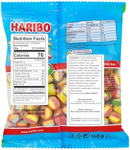 Haribo Pico-Balla Gummy Candy 160g