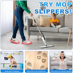 Mop Slippers Shoes 5 Pairs (10 Pieces) - Microfiber Cleaning House Mop Slippers, Floor Cleaning Tools Shoe Cover, Soft Machine Washable Reusable Microfiber Foot Socks for House Kitchen Office