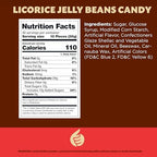Black Licorice Jelly Beans | 2-Pound Pack | Licorice Candy | Black Jelly Beans for Holiday Buffets, Gifting, and Dessert Decorating | Old Fashioned Chewy Candy