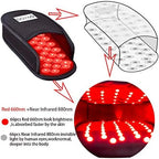 TUOB 660nm LED Red Light Therapy and 880nm Near Infrared Light Therapy Devices Slipper for Foot Nerve/Physical Pain Relief (One Pad)