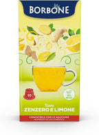 Caffè Borbone's Ginger & Lemon Herbal Tea Capsules, Compatible with Nespresso® Original Line. (6 Packs of 10)