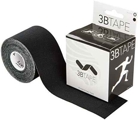 3B Scientific S-3BTBK Black Cotton Rayon Fiber Kinesiology Tape, 16' Length, 2" Width