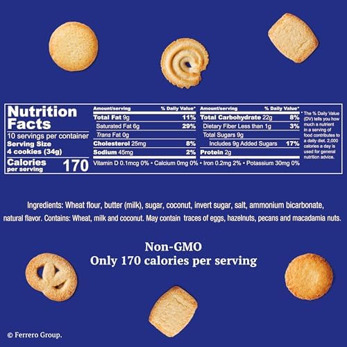 Royal Dansk Danish Butter Cookies, Holiday Cookie 4 Pack, Gift Tin, 45.2 oz