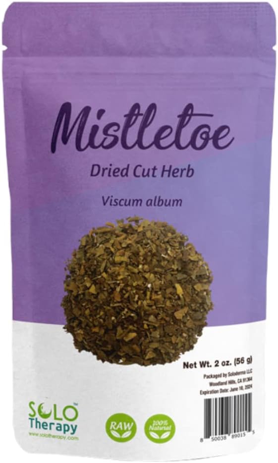 Mistletoe Herb 2 oz, Viscum album, Mistletoe Dried Cut Herb, Resealable Bag, Mistletoe Tea, Product From Croatia