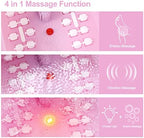 MoodRelish Foot Spa Bath Massager with Heat Bubbles and Vibration Massage and Jets, 16 OZ Calming Lavender Foot Soak Epsom Salt, Foot Soaker with Red Light, 22 Massage Rollers, Adjustable Temp - Pink